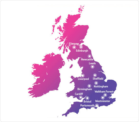 Wireless Citites Map